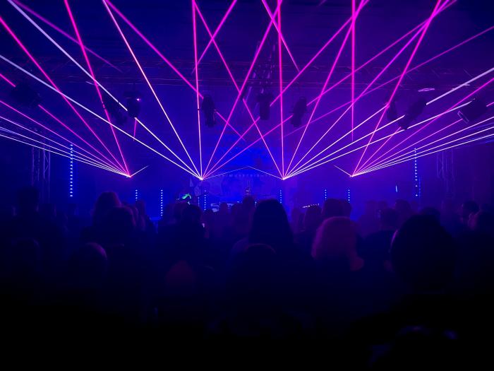 MUS3 Muse tribute laser show at The Birdwell Venue in Barnsley